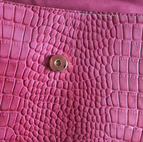 Etienne Aigner Genuine Leather Crocodile Satchel Vintage Handbag - Picture 6 of 14